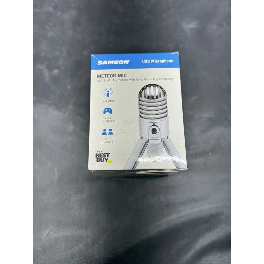 Samson Meteor Mic USB Condenser Podcasting Podcast Recording Desktop Microphone